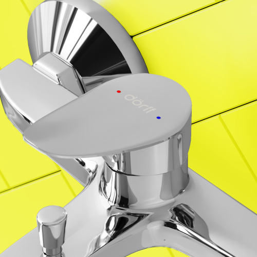 Смеситель для ванны и душа Dorff Norma D1010000 настенный хром без термостата - фото 5