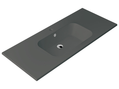 Раковина из санфаянса Berloni Bagno LAVQADINCXR57 187 106х52 встраиваемая цвет коричневый