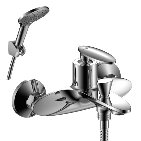 Смеситель для ванны Rossinka RS30 RS30-31 настенный хром