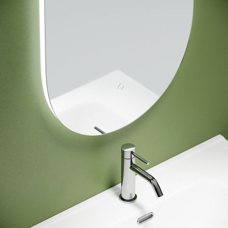 Зеркало с подсветкой Sancos Oval OV55C 60х90 подвесное