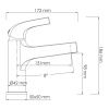 Смеситель Wasserkraft Sauer 7100 7103 на раковину золото