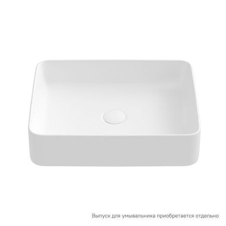 Раковина из сантехнического фарфора Iddis Slide SLIWM02i27 50х40 накладная цвет белый без отверстий под смеситель