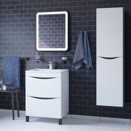 Тумба с раковиной IDDIS Cloud CLO60WFi95K 60х47х81 напольная цвет белый - фото 4