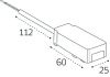 Коннектор питания для магнитного шинопровода Italline IT09-9025 black