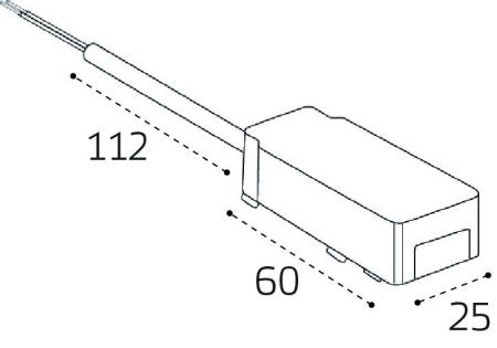 Коннектор питания для магнитного шинопровода Italline IT09-9025 black