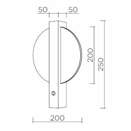Светильник настенный LED4U L2230-300 BK