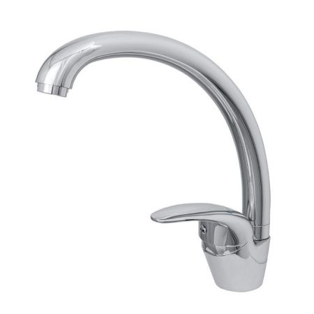 Смеситель для кухни Сантаком StMira 5002у на мойку хром/оранжевый