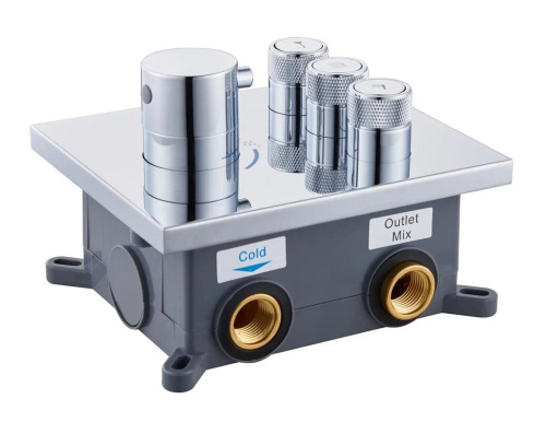 Душевая система ALMAes Como TVZ-8803 встраиваемая цвет хром - фото 3