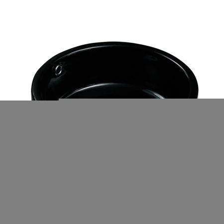 Раковина из сантехнического фарфора Melana 7076b-805 40х40 накладная цвет черный без отверстий под смеситель