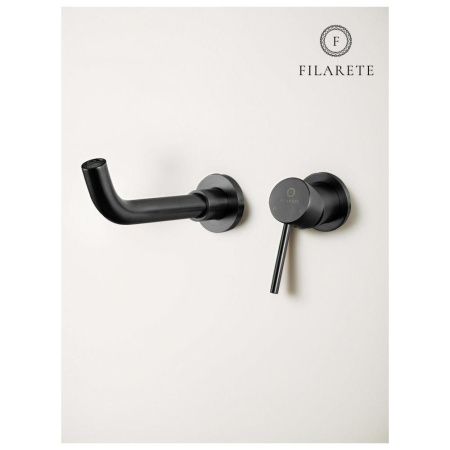 Смеситель для раковины Filarete Roun FL4020BG встраиваемый в стену графит