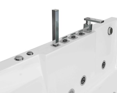 Ванна акриловая Grossman GR-17000-1L 170х80 пристенная асимметричная с ножками