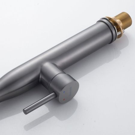 Смеситель для кухни Shevanik S123T-3 на мойку оружейная сталь