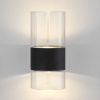 Светильник настенный Eurosvet Watford (Ватфорд) 40021/1 LED чёрный/прозрачный