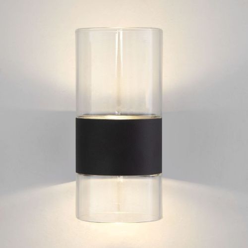 Светильник настенный Eurosvet Watford (Ватфорд) 40021/1 LED чёрный/прозрачный - фото 3