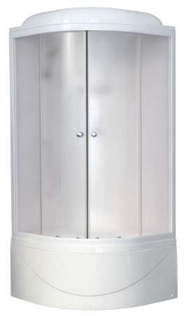 Душевая кабина Royal Bath ВК RB100BK6-WC 100х100 четверть круга с крышей