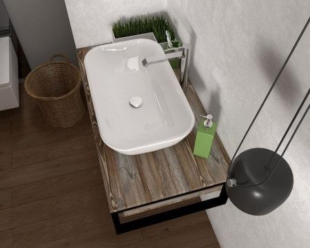 Тумба под раковину 1MarKa Grunge Loft У85847 100х50 подвесная цвет коричневый