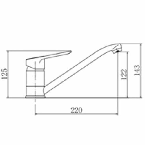 Смеситель для кухни Fashun A4207 на мойку хром - фото 3