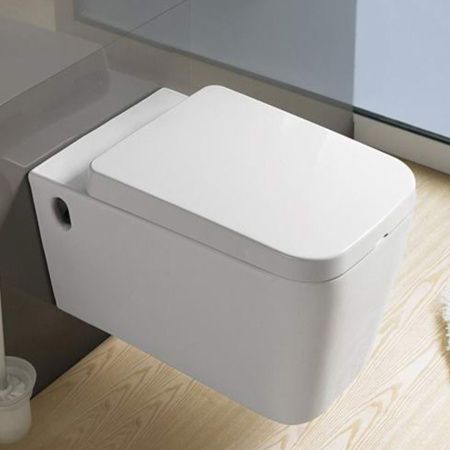 Унитаз подвесной Melana B2370-805 белый с сиденьем микролифт