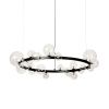 Светильник подвесной Delight Collection Art Deco Bubble (Арт Децо Буббле) 8828P/L black/clear