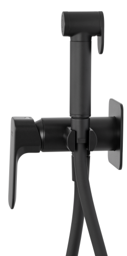 Гигиенический душ со смесителем Daniel TA645BP4DC15 черный матовый - фото 2