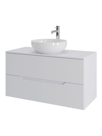 Тумба с раковиной Orange Line Li-100TuwMDF+B07-420W 100х50