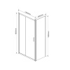 Душевой уголок Vincea Garda VSR-1G8013CLGM 130х80 стекло прозрачное профиль вороненая сталь без поддона