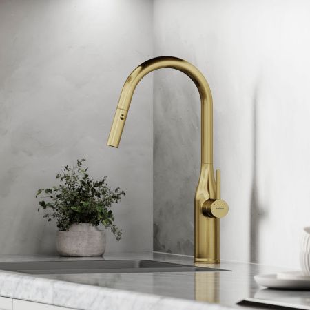 Смеситель для кухни Sancos Grand SC4002BG на мойку золото