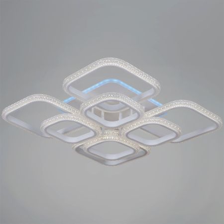 Люстра потолочная Reluce 06335-0.3-4+4B WH (RGB)