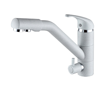 Смеситель для кухни Paulmark HESSEN He213017-310 на раковину серый