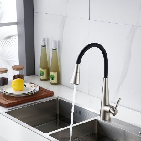 Смеситель для кухни Rose R213L на мойку сатин