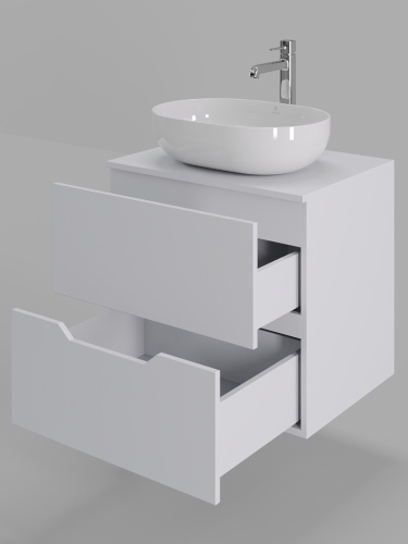 Тумба с раковиной Orange Line Li-60TuwMDF+B05-480W 60,5х46х69,5 - фото 4