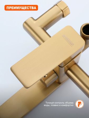 Душевая стойка ProHanss P60.24.03 настенная цвет золото
