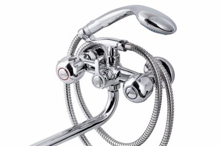 Смеситель для ванны и душа FAUZT FZs-435-21 настенный хром