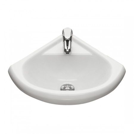 Раковина из сантехнического фарфора Santeri Радиан 131309S0010B0 50х40 подвесная цвет белый 1 отверстие под смеситель