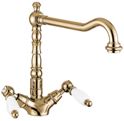 Смеситель для кухни Emmevi Deco Ceramic 121617/BR на раковину бронза