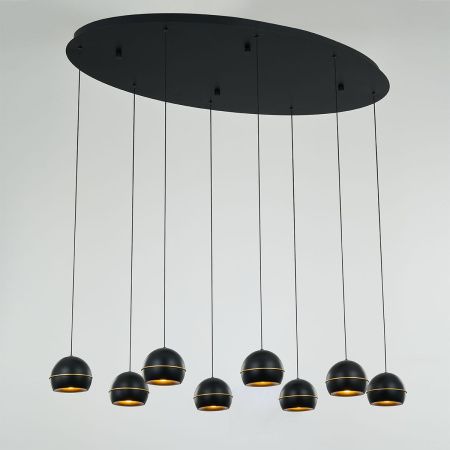 Люстра потолочная Delight Collection MD21001034-8A black/gold