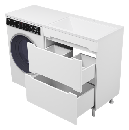 Тумба под раковину Misty Байкал Э-Бай06070-022Я 70х50 напольная цвет белый