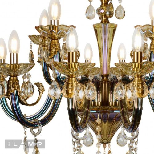Люстра подвесная iLamp Asia (Асиа) 61081-8+4 BR - фото 3