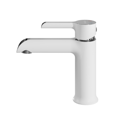 Смеситель Grossman Alba 510.K35.06.100/000 на раковину хром/белый без термостата - фото 2