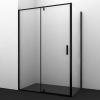 Душевой уголок Wasserkraft 74P07 120х90 стекло прозрачное профиль черный без поддона