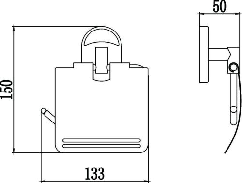 Бумагодержатель Savol S-007051 - фото 2