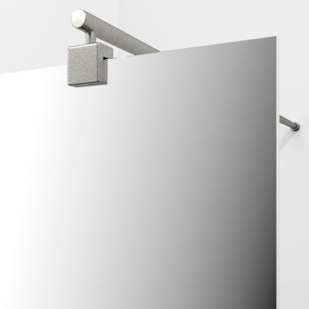 Душевая перегородка Wasserkraft Rur 30W 30W40BN-MR 120х200 стекло зеркальное профиль никель