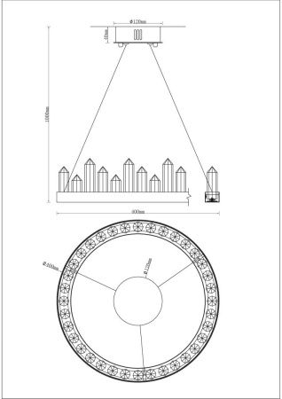 Люстра подвесная Moderli Ingrid (Ингрид) V9050-PL