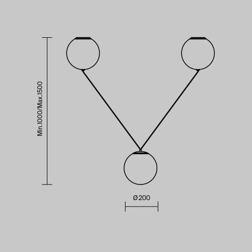 Светильник подвесной Maytoni Twins Modern MOD427PL-L30B3K - фото 2