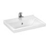 Раковина из сантехнического фарфора Santeri Визит 1.3115.3.S00.11B.0 60х40 встраиваемая цвет белый 1 отверстие под смеситель