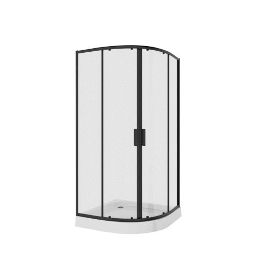 Душевой уголок Niagara Nova 68860811BLACK 80х80 стекло прозрачное профиль черный без поддона