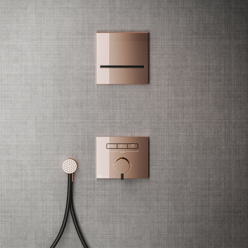 Смеситель для душа Gessi Hi-Fi 63081#030 встраиваемый в стену медь (внешняя часть) - фото 2