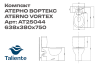 Унитаз напольный с бачком Taliente Aterno Vortex AT25044 белый с сиденьем микролифт безободковый душевой смыв