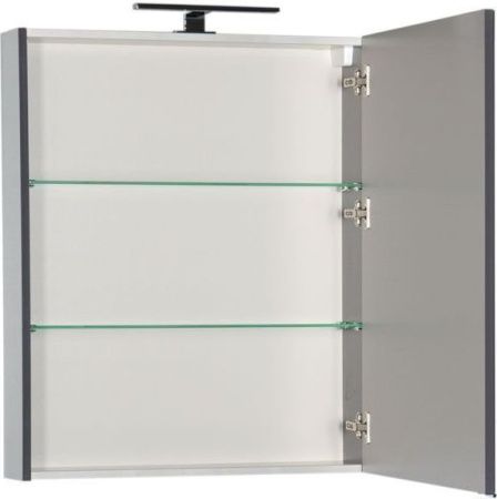 Зеркало-шкаф Aquanet Алвита 00183990 70х90 подвесной цвет серый