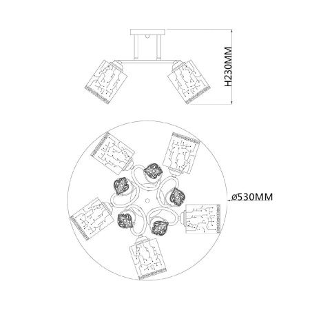 Люстра потолочная Escada Neulia (Неулиа) 1118/5PL
